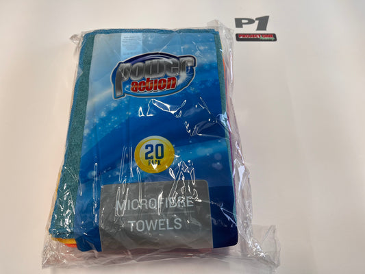MICRO FIBRE TOWELS 20PK - P1125