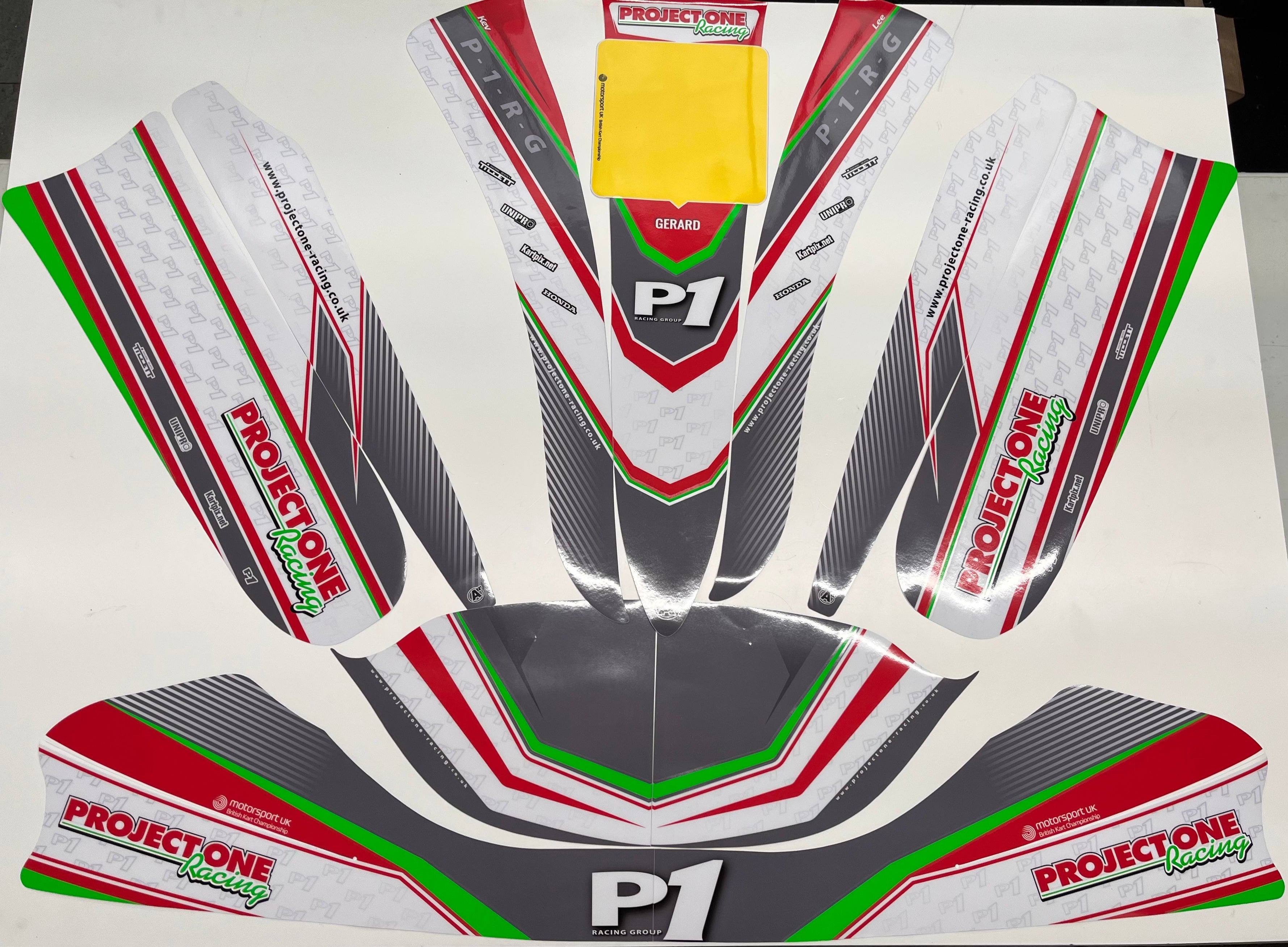P1 STICKER KIT MK20 LATEST - P186 – Project One Racing